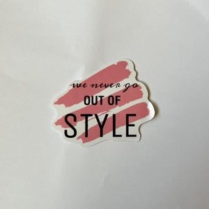 Taylor Swift “Style” lyrics Sticker